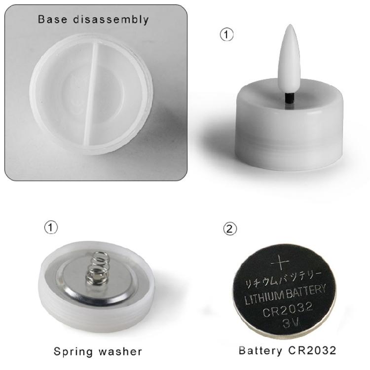 12 Stück Mini Flackerfreie LED Teelichtkerzen für Weihnachten Geburtstagsparty Heimdekoration