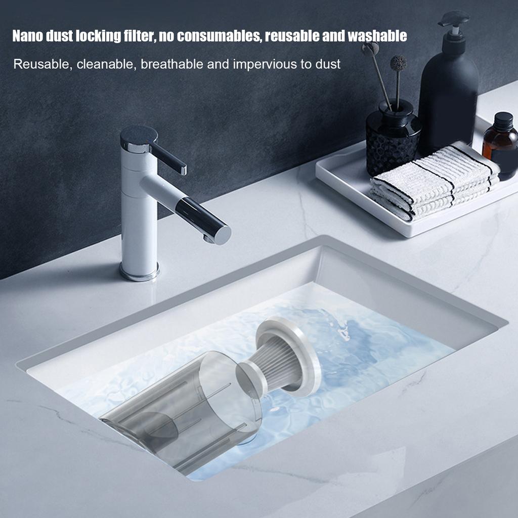 Car Vacuum Cleaner 12000Pa 2 In 1 Wet and Dry Dual Use Cordless Handheld Portable USB Rechargeable Car Vacuum for Home