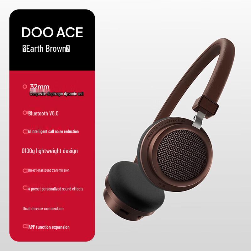 EDIFIER Doo Ace Retro Bluetooth On-Ear Headphones