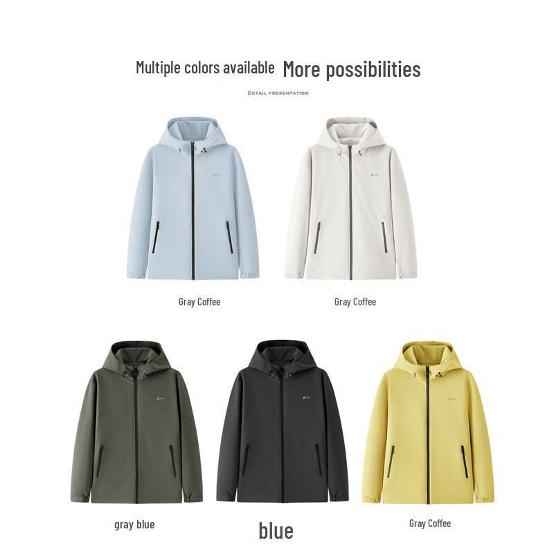 Shanshan Men's Hooded Windproof Casual Jacket