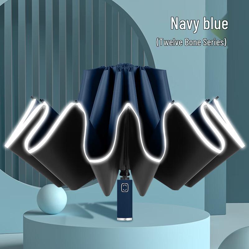 12-Rib Automatic Reverse Folding Umbrella