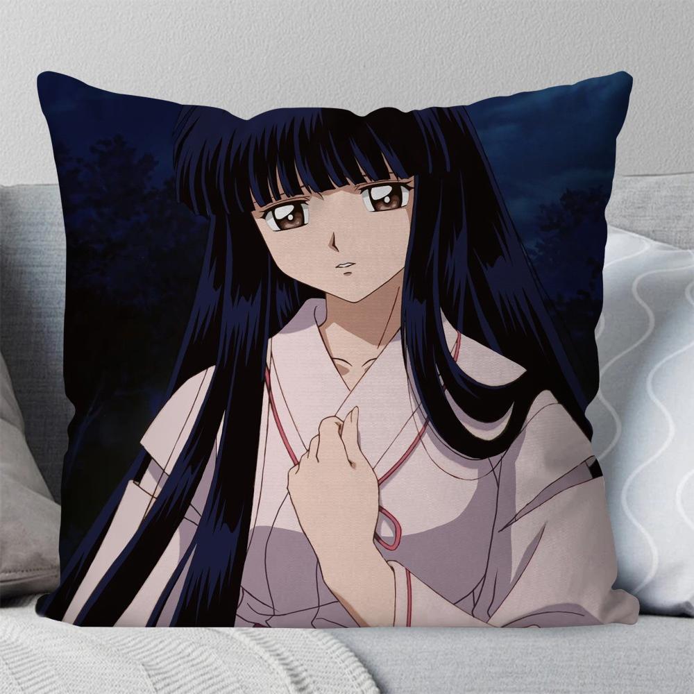 1Pc Japanese Animation I-Inuyasha Pillow Case Square Pillow Bedroom Sofa Leisure Comfort Car Living Room Home Decoration 40X40