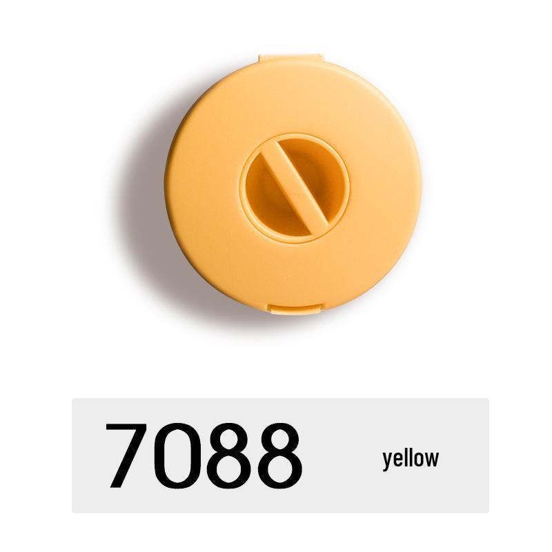 Portable Round Earphone & Data Cable Organizer – Snap-on PP Design for Travel