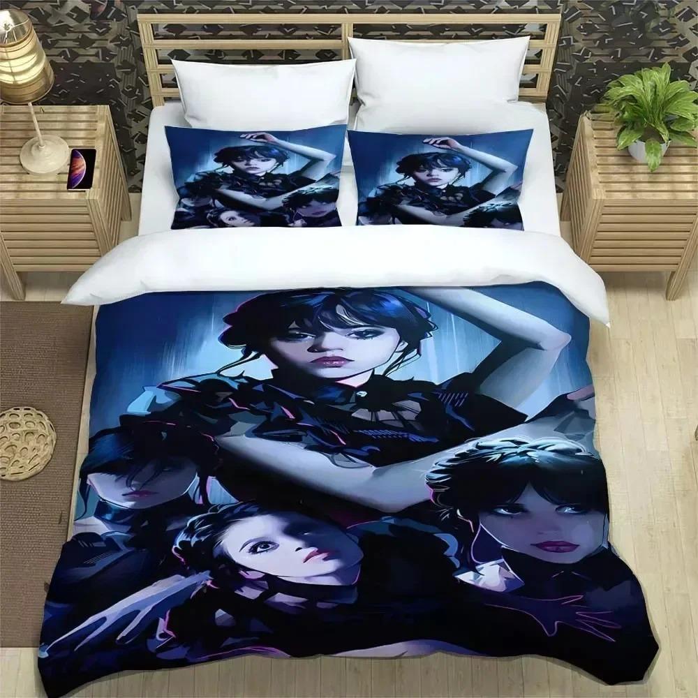 Movie Pattern Microfiber Bedding Set For Boys, Movie Pattern, Winter Duvet Cover Set, Film Anime Bed Set, Comforter Cover