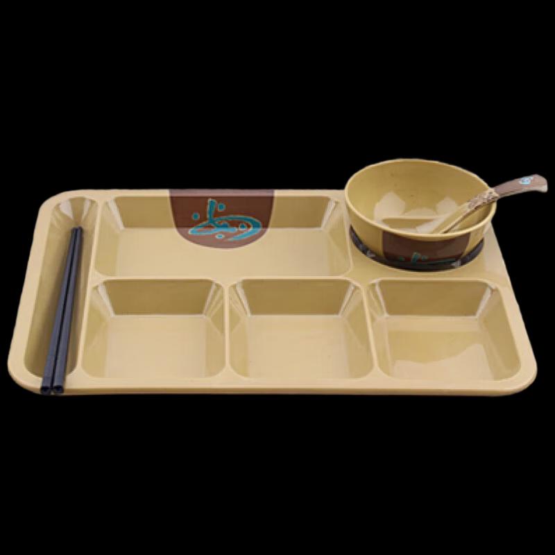

Melamine Multi-Compartment School Cafeteria Tray Set
