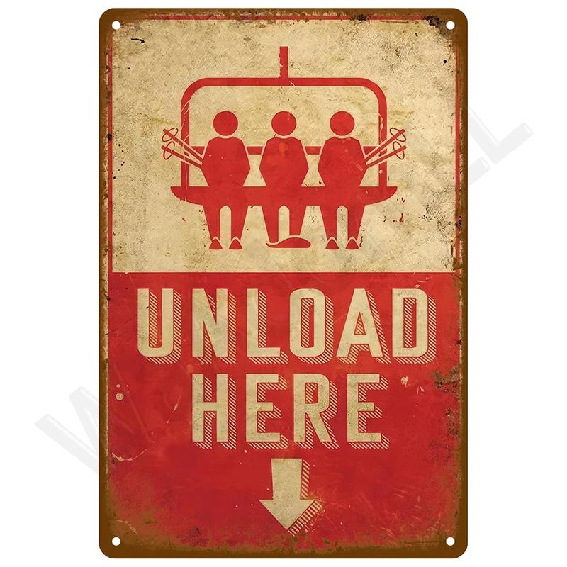 Retro Wall Art Mural Outdoor House Bathroom Home Room Decorations Decor Vintage Metal Signs Plates Tin Sign Posters Man Cave Bar