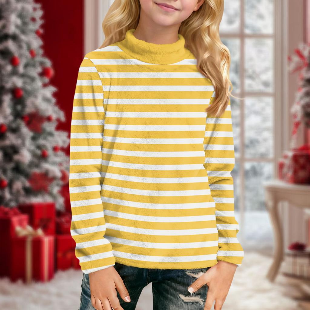 Children's Daily Casual Long-sleeved Printed Tops T-shirt
