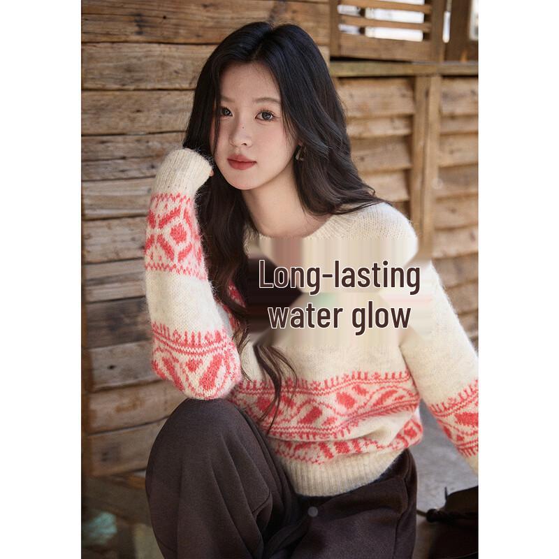 Women's Geometric Jacquard Knit Sweater