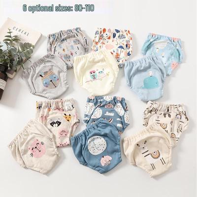 Shabumoto Bebek 4 Katlı Pamuklu Öğrenme Pantolonu - Sızdırmaz, Nefes Alabilir ve Yıkanabilir Küçük Çocuk Eğitim Pantolonu