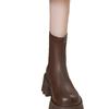 Elastic Martin boots women's autumn and winter new short boots fashionable versatile retro thin small thick heel thin boots