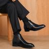 Men's Classic Retro Chelsea Boots Mens Fashion Leather Ankle Boots Men British Style Short Boots High-top Casual Shoes  new