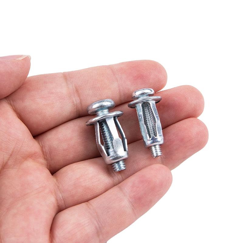 10Pcs M5/M6 Jack Nuts Car Metal Screw Petal Nuts Screw for Hollow Wall Iron Skin