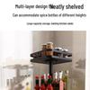 3-Tier Square Rotating Countertop Seasoning Organizer