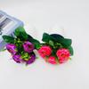 Rose Synthetic Miniature Arrangement With Handmade Craft For Wedding Photography And