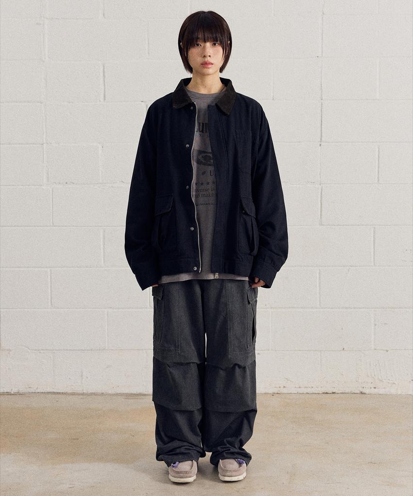 Filluminate Cotton Work Jacket - Black