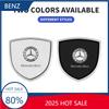 FBK3 Car for Mercedes benz AMG 1/2pcs 3D Metal Car Styling Shield Emblem Badge Decorative Decals For Mercedes Benz A180 A200 A260 W20