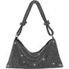 Sac à Main Strass Sac de Soirée Scintillant Argent Diamant Pochette Sacs à Main pour Femmes, Sac à Main Strass Bal de Promo Sac Hobo