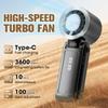 New Foldable Ice Pack Fan Semiconductor Refrigeration Hung On The Neck Fans for Summer Outdoor Travel Portable Handheld Mini Fan