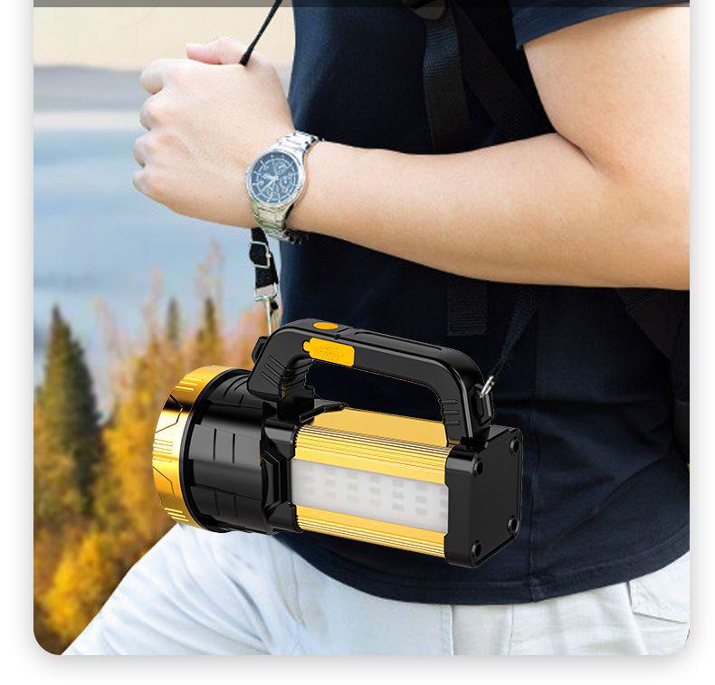 Ultra-Bright Rechargeable High-Power Handheld Flashlight for Outdoor and Home Use