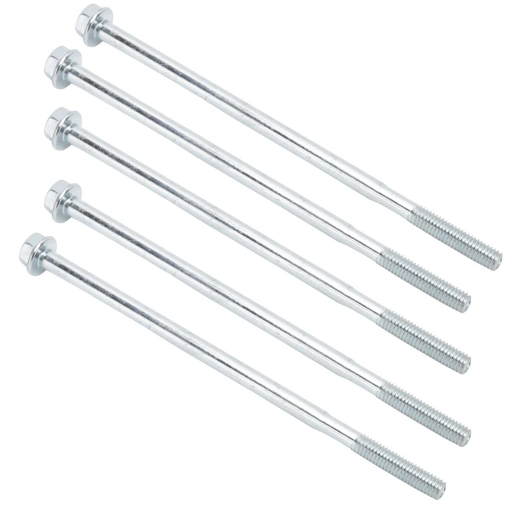 20 Stück Lange Sechskantschraube Flansch Flachkopfschraube Ersatz M6x135 Generator Beschläge