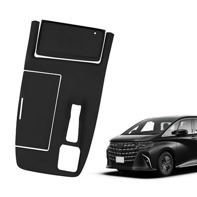 Set of 3 Custom Black Shift Panel Rubber Mats for Toyota New with Electro Console and Interior Parts and Accessories Alphard/Vellfire (40 Series)