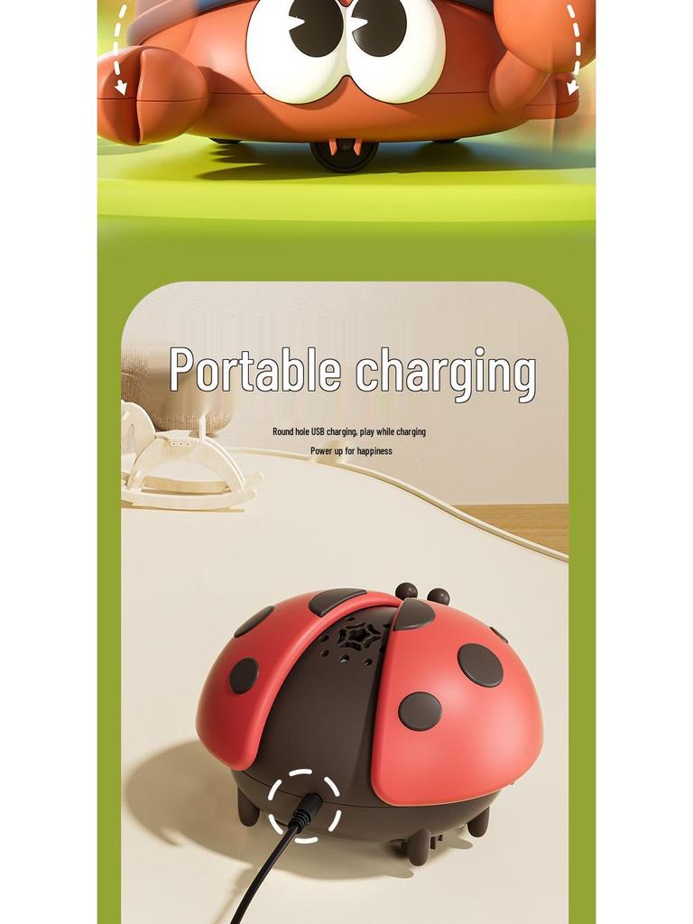 Children's Ladybug Hovering Ball Toy - Electric Indoor/Outdoor Educational Puzzle for Ages 3-6.