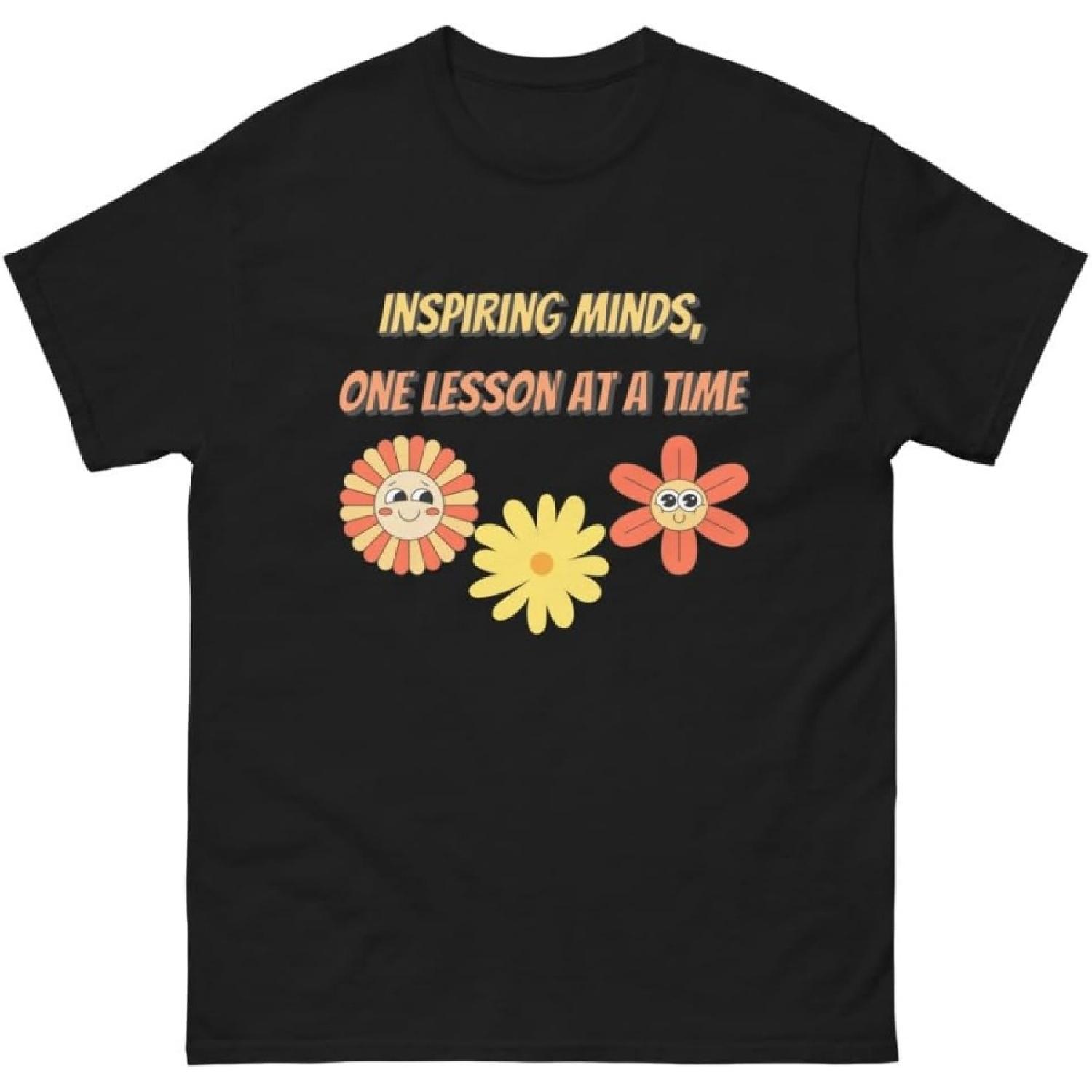 Teacher Gift Tee, Inspirational Floral Shirt, Back to School Top, Classroom Outfit, Heavy Cotton Tshirt, Educator S