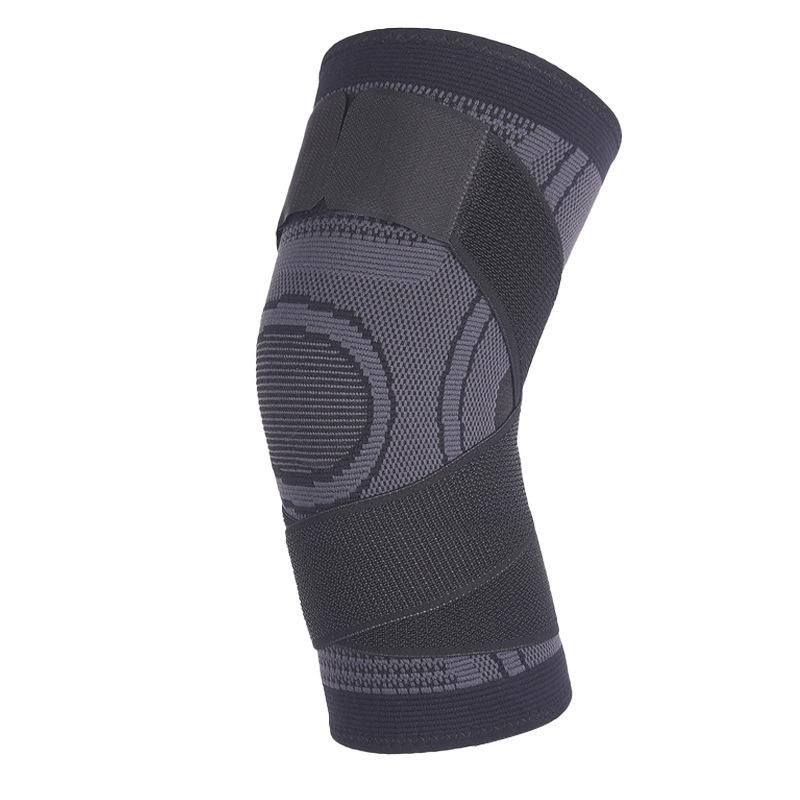 Outdoor Knitted Sports Knee Brace: Compression Wrap for Cycling, Basketball, Running - Shock Absorption & Protection