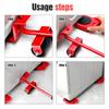 Heavy-Duty Furniture Moving Tool | Adjustable Lift & Slide Technology | No-Lift Design for Living Room Bedroom Appliance