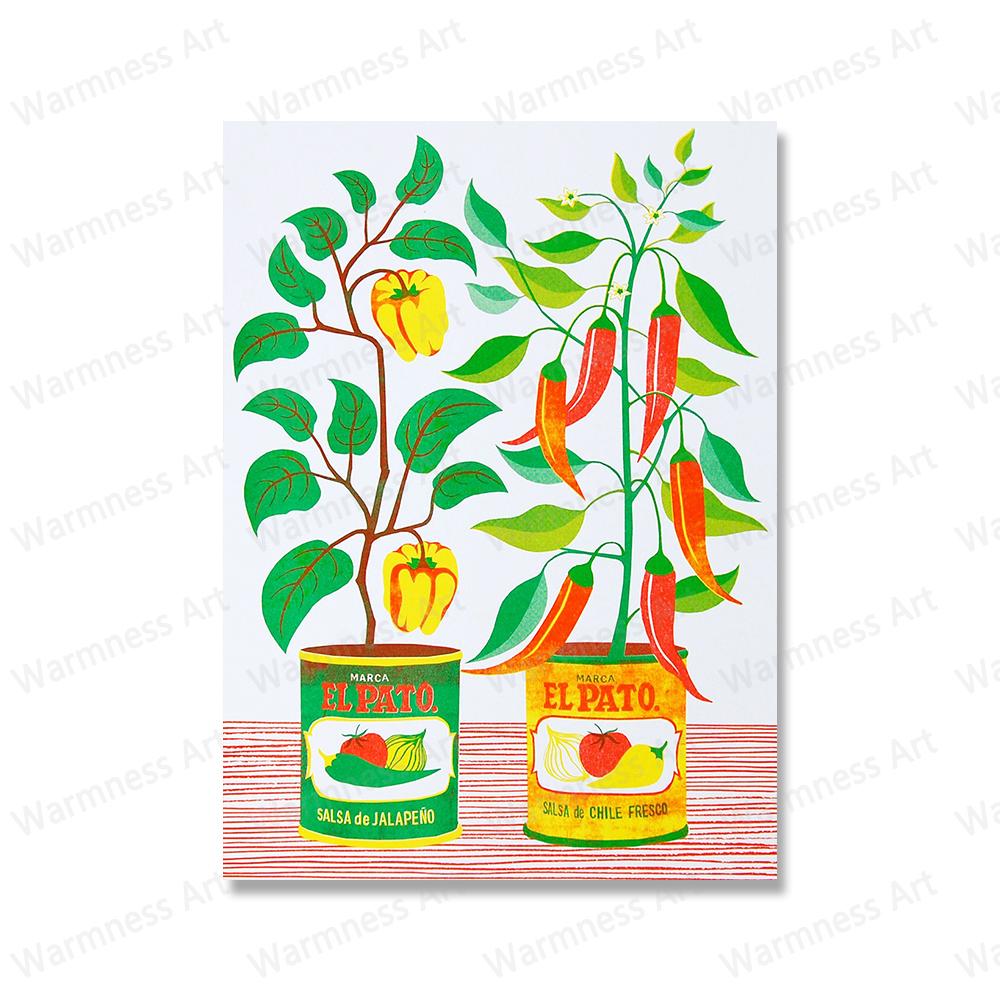 

Домашние растения Живопись Ботаническое искусство Постеры Настенное искусство Печать на холсте Растительные настенные картины для гостиной, ванной комнаты Домашний декор без рамки 21*30cm No Frame