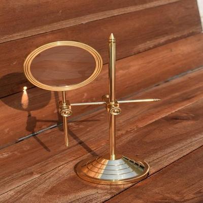 Messing-Lupe, Standlupe, Geschenk für Papa, Geschenk für Paare, Geschenk für Freundin, Weihnachtsgeschenk, Geschenk für Vater