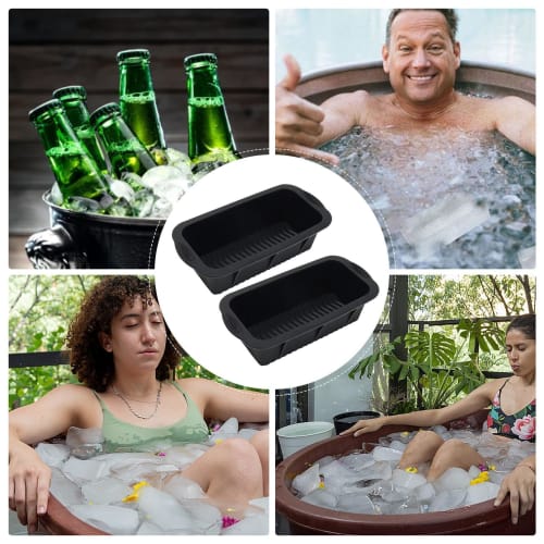 Silicone Ice Trays with Lids, Large Ice Molds for Ice Baths, Extra Large Ice Block Molds, Silicone Ice Cube Molds for Ice Baths, Extra Large Ice Molds