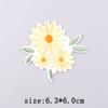 Sunflower Embroidery Patches For Clothing Thermoadhesive Patches For Clothes Cartoon Flower Sewing Fusible Patch Stickers Badges
