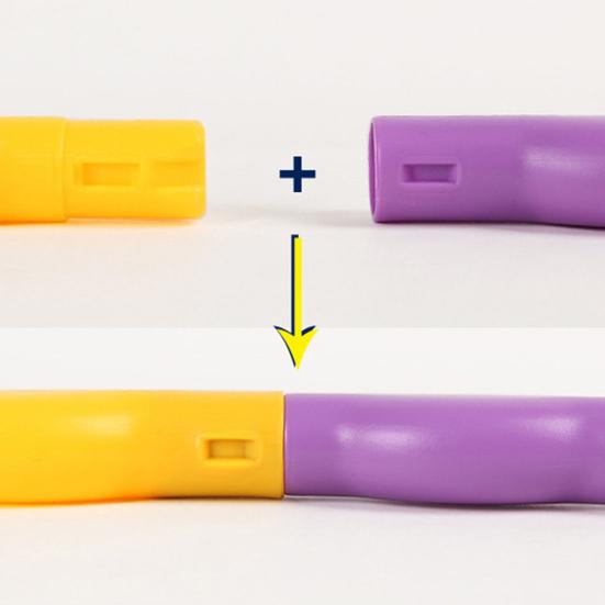 Aro de Hula Fitness de Plástico Colorido Desmontable de 55/65cm Herramienta Deportiva para Niños