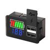 DC 8-11V LED Digital Battery Voltage Capacity Indicator Voltage Monitor Dual USB Type-C for 1S-8S Lithium Iron Lead Acid Battery