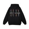 New Laitu Dont Smoke Top Printed Hoodie Sweater Original Korean Version Fashion Hoodie