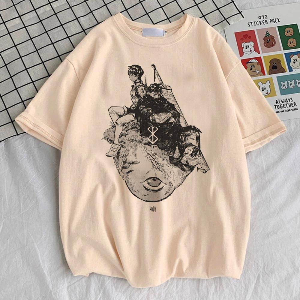 Berserk top tees girl Comfortable Trendy Classic harajuku kawaii anime tshirt Pop Culture Pastel 2000s Gothic