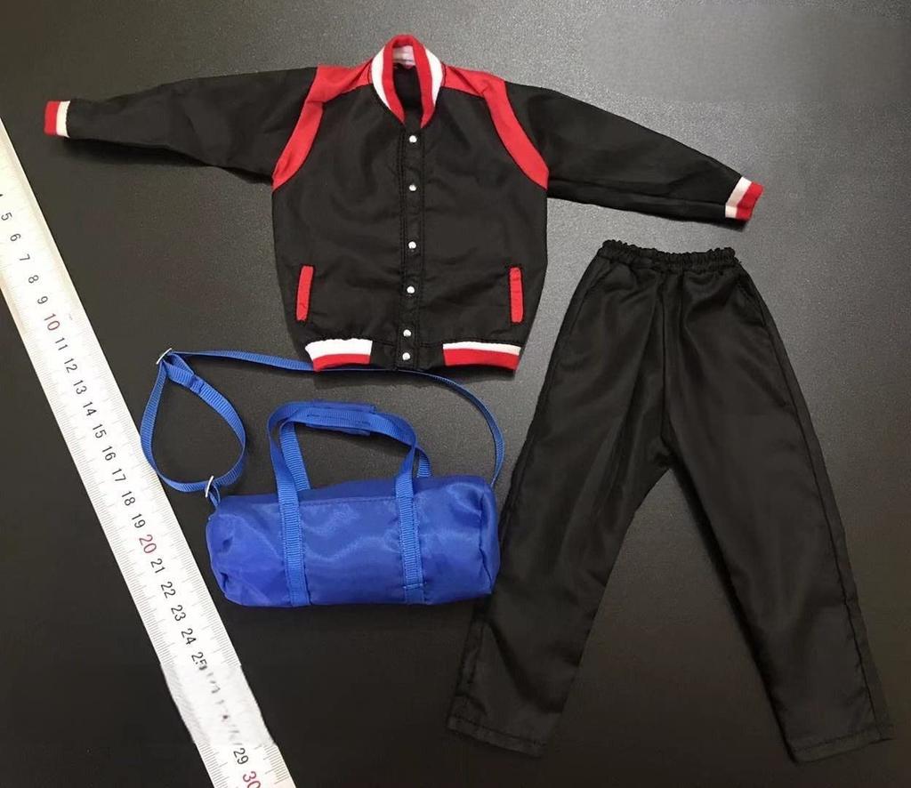 Toys Hobbies Scale Action Figure XxXtoys F001 Basketball Club and Other Sports Pants and Boston Bag Set and Head Not & [TOYBARJAPAN] 1/6 Jacket, (Body