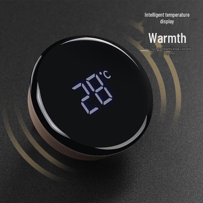 Simita Smart Temperature Display Titanium Thermos Mug