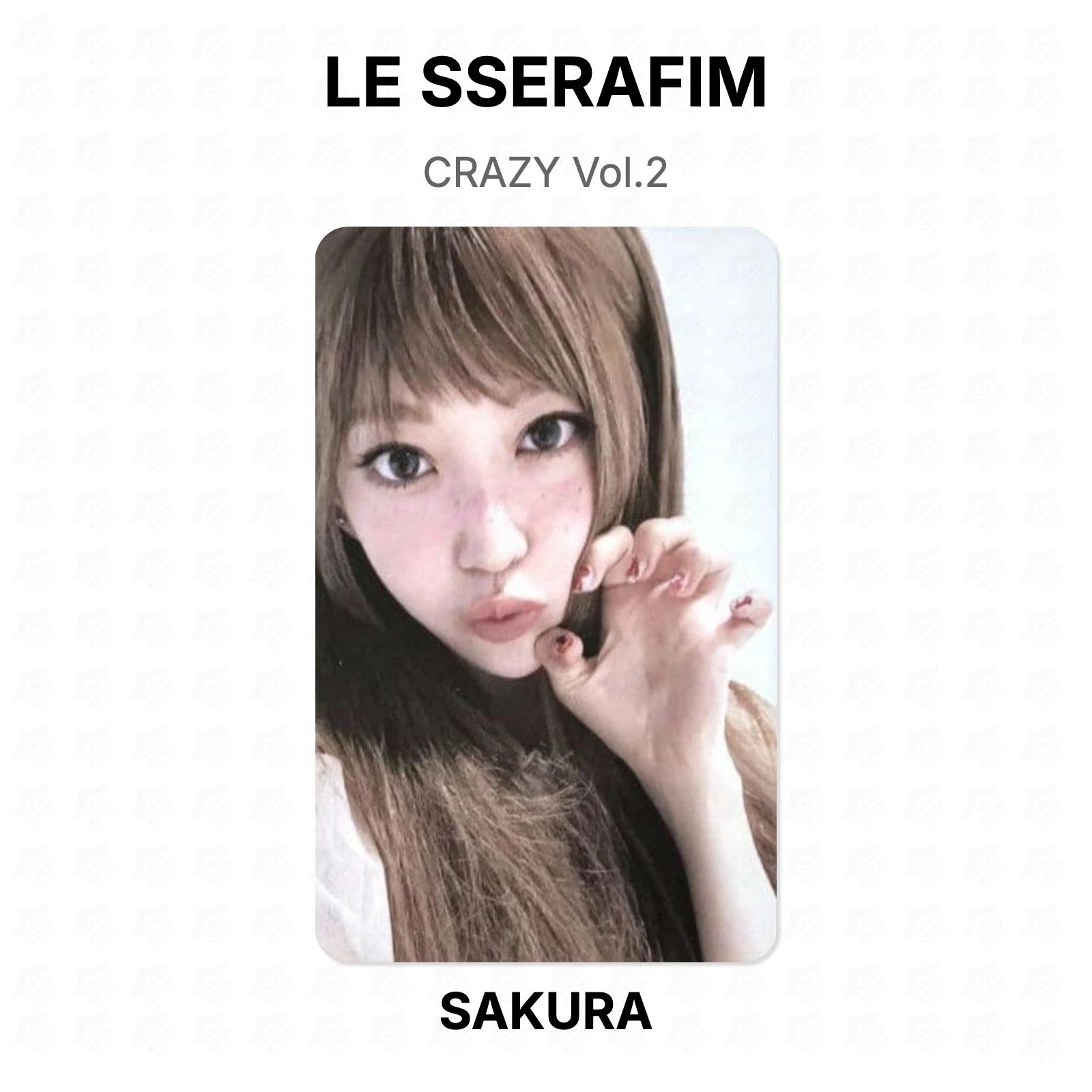 LE SSERAFIM CRAZY Vol.2 Official Photocard SAKURA