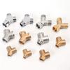 Adaptori Y din Alamă BSP cu 3 Căi (1/2/5buc) - Filete de 1/4", 3/8", 1/2", Conectori Femelă/Masculi/Cuple