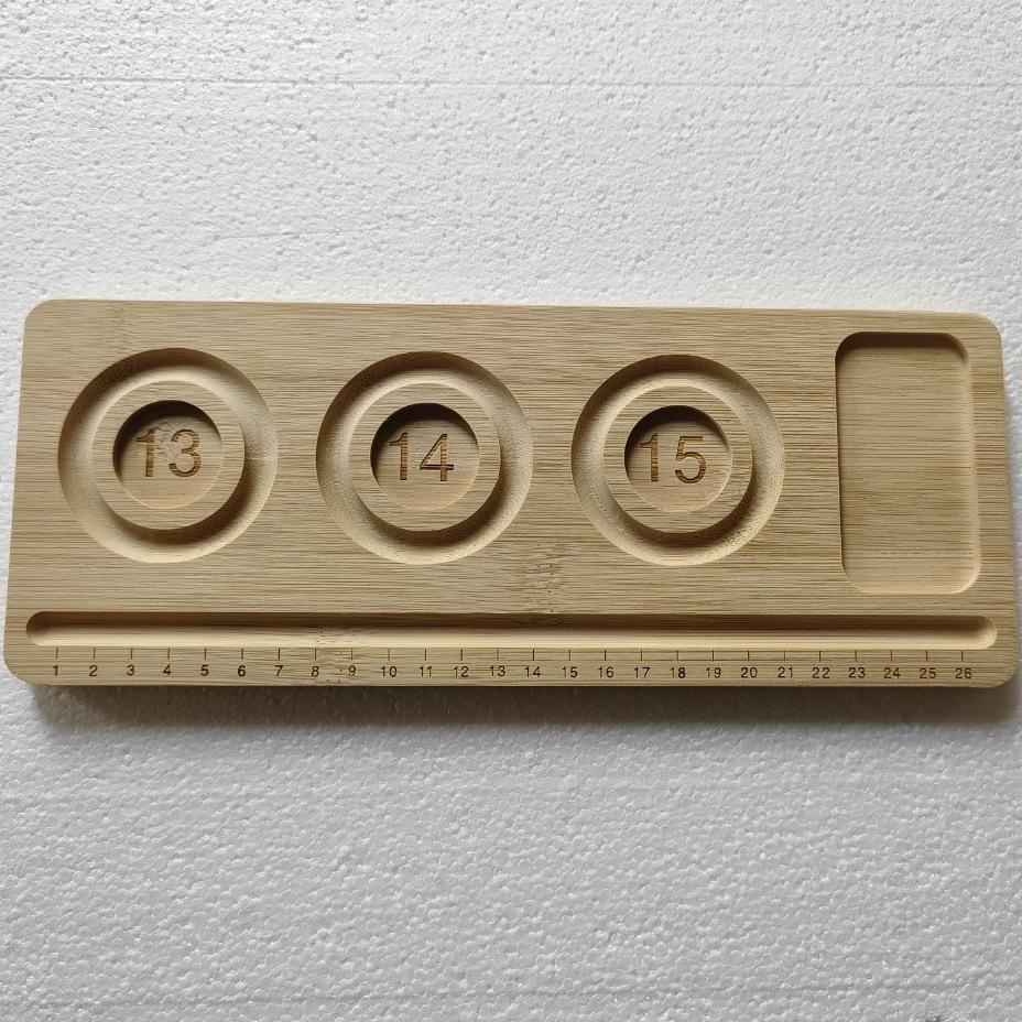 Multi-grid Wooden Beading Design Board for DIY Bracelets and Jewelry Crafting