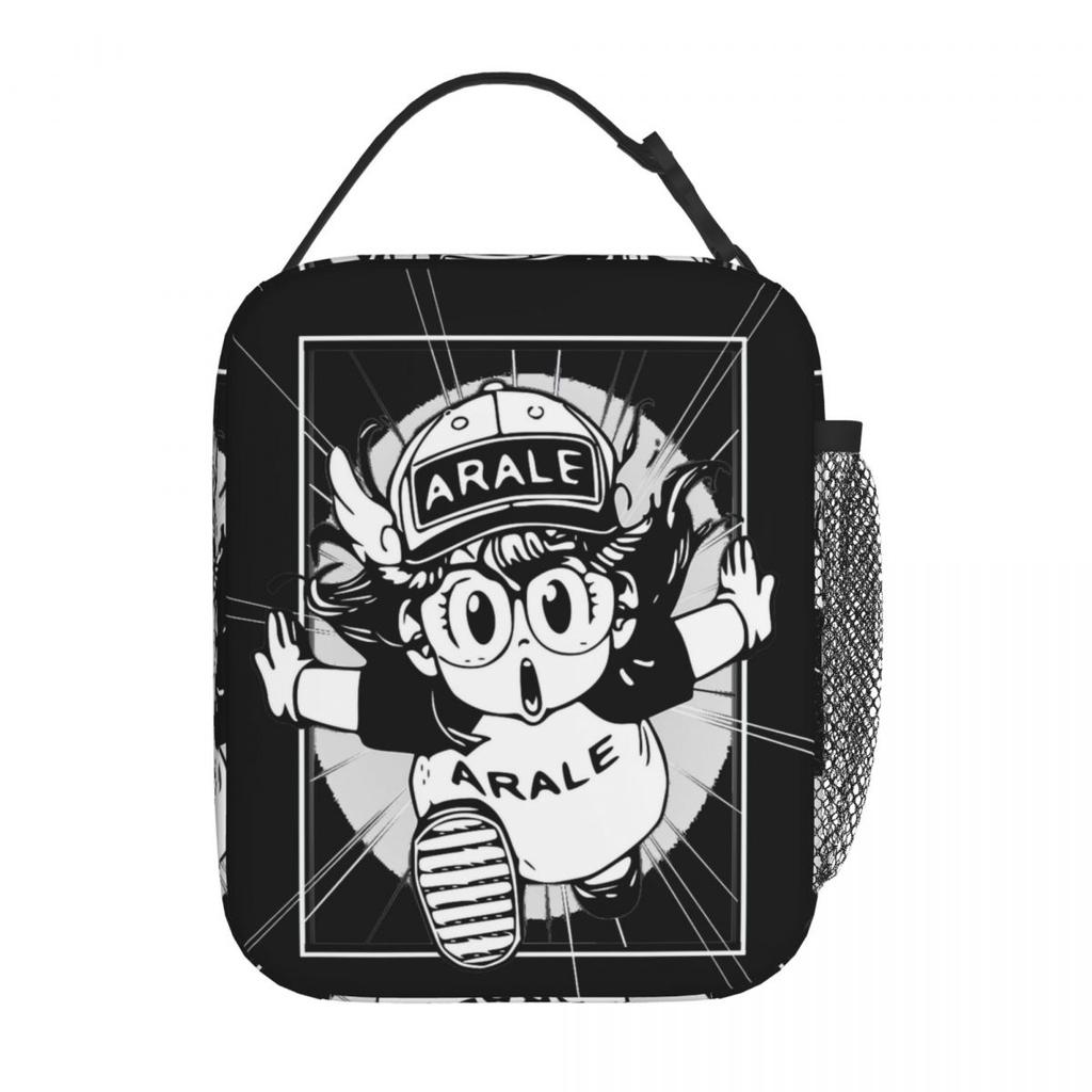 Arale Dr Slump Anime Insulated Lunch Bags Portable Toriyama Manga Meal Container Thermal Bag Tote Lunch Box Food Storage Bags