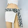 Leopard Print Plush Waist Chain Christmas Subculture Sweet Chain Winter Warm Plush Girl