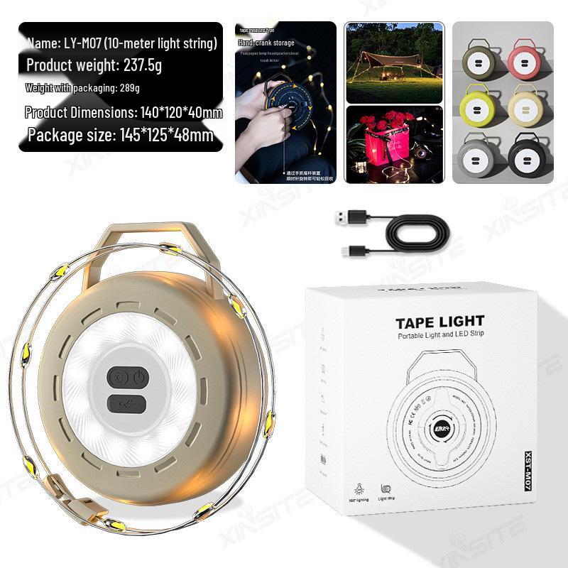 Cross-Border LED Tent & Awning Fairy Lights for Camping - Outdoor String Lights for Decorative Atmosphere