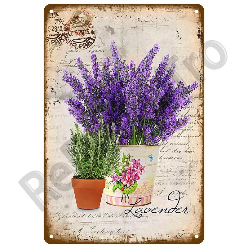 Metal Sign Wall Decor For Cafe Home Garden Farm Beach Hut Outdoor Vintage Tin Sign Flowers Birds Car Metal Plaque Welcome Poster