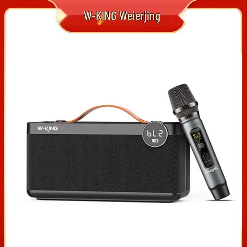 W-King H6 Portable Bluetooth KTV Speaker with Microphone