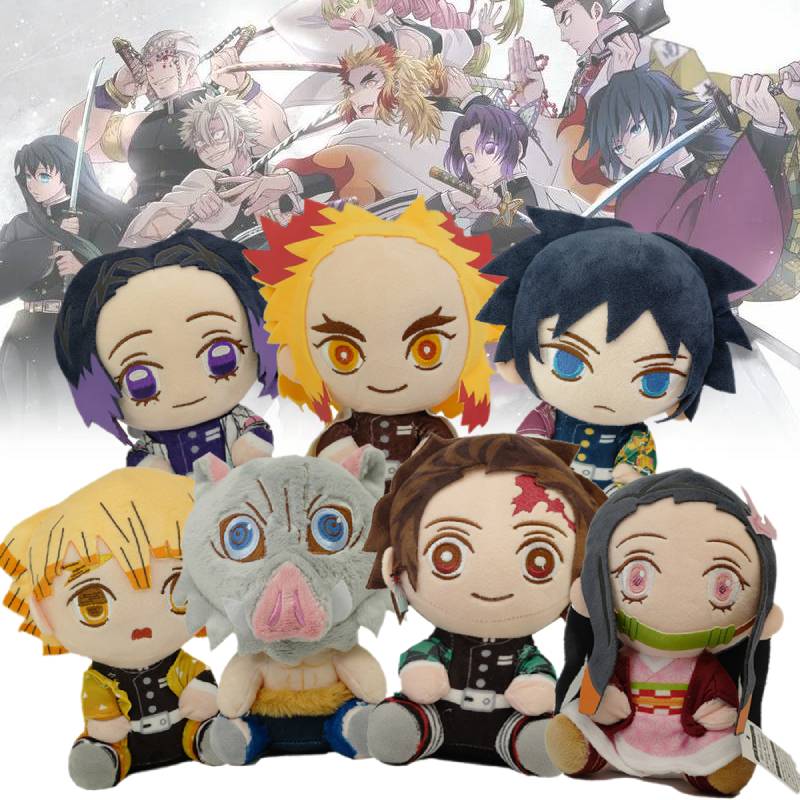 Demon Slayer Tanjirou Nezuko Plush Toy Stuffed Doll Pp Cotton Filled Fans Gift