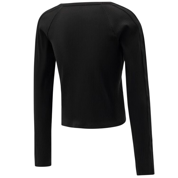 Adidas Solid Color Casual Long Sleeve T-Shirt Women tops KZ1254