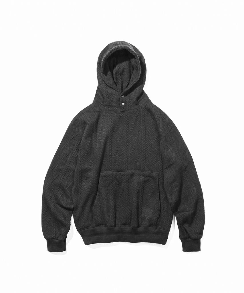 Fisherman Snap Hoodie_Black
